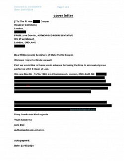 Example - Cover letter