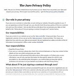 Privacy policy